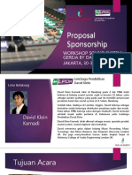 Proposal Sponsorship Workshop David Klein 2.0