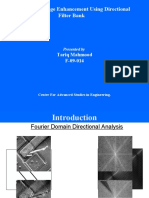 Fingerprint Image Enhancement Using Directional Filter Bank: Tariq Mahmood F-09-014