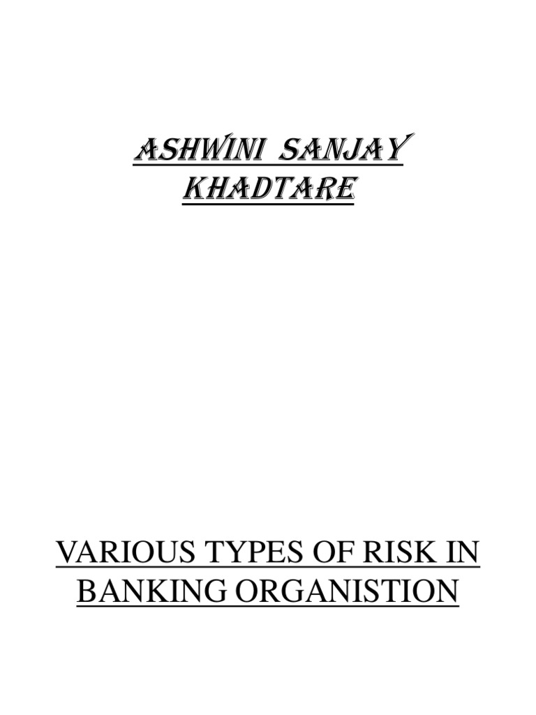 Types of Banking Risks Explained | PDF | Credit Risk | Credit