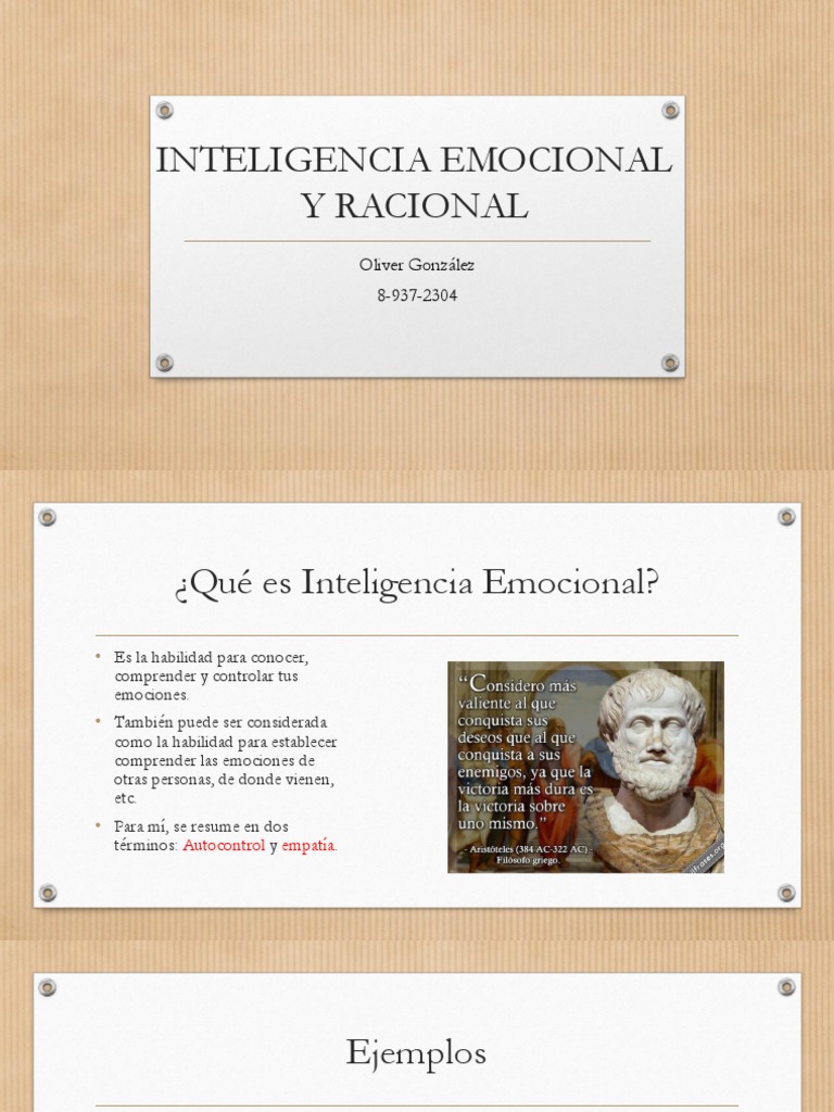 Inteligencia Emocional y Racional | PDF