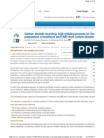 Carbon dioxide recycling for methanol and DME production