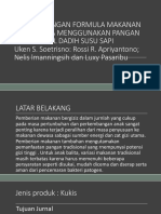 Pengembangan Formula Makanan Anak Batita Menggunakan Pangan Tradisional