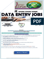 Genuine Data Enry JOB Details (Telugu) - 3rd Message - (970 363 2454) - PDF