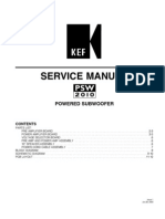 Service Manual for Powered Subwoofer