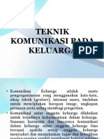 Teknik Komunikasi Pada Keluarga Dan Masyarakat