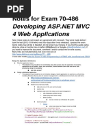 Study Guide For Exam 70-486 Developing ASP - NET MVC 4 Web Applications