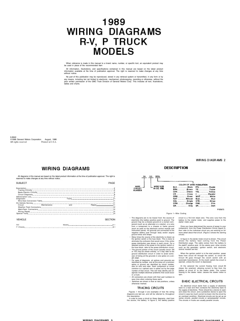 89 Chevy Truck Wiring Diagram