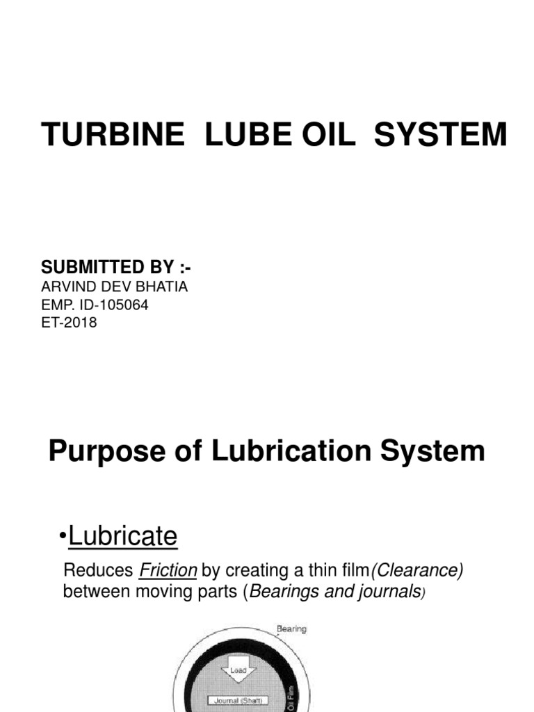 LUBE OIL SYSTEM.pdf Motor Oil Lubricant