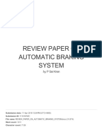 Review Paper On Automatic Braking System