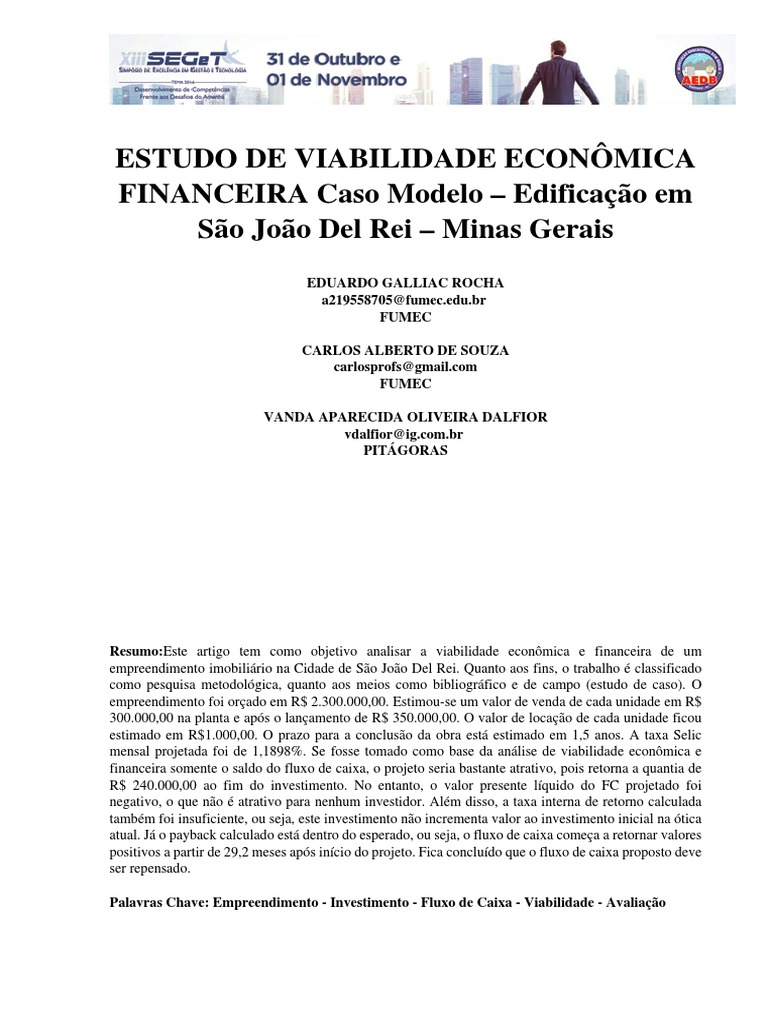 ESTUDO DE VIABILIDADEMODELO.pdf Valor Presente Líquido