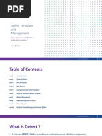 Defect Template and Management