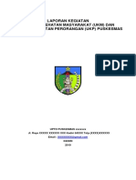 Format Laporan Kegiatan Ukm Dan Ukp Puskesmas