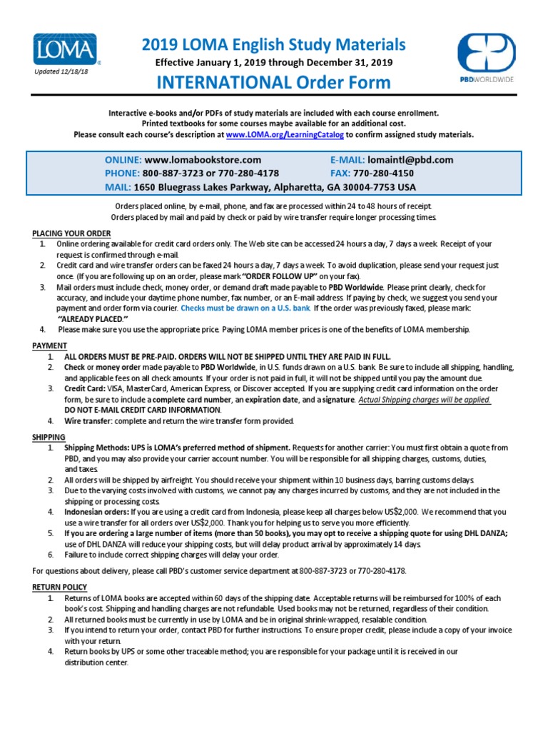 Loma PDF Credit Card Wire Transfer