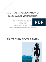 Practical Implimentation of Panchashat Mahakashya