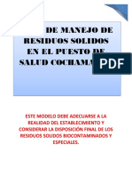 MODELO DE PLAN DE MANEJO DE RESIDUOS SOLIDOS EN ESTABLECIMIENTOS DE SALUD Y SMA.docx