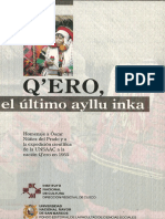 OSCAR NUNEZ DEL PRADO Q Ero El Ultimo Ayllu Inka PDF