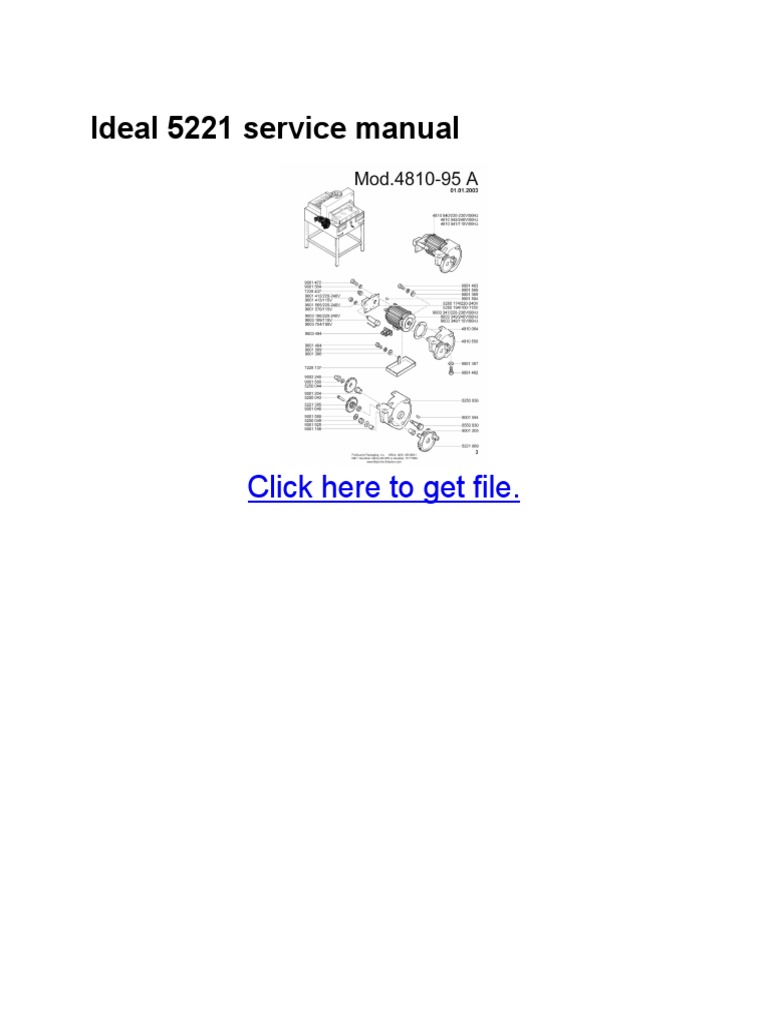 Ideal 5221 Service Manual Pdf Vehicles Motor Vehicle