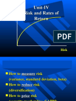 Unit-IV Risk and Rates of Return