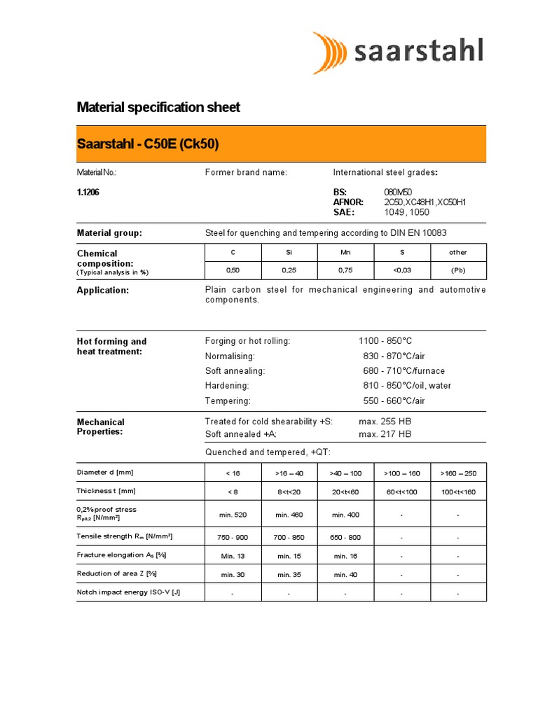 20160323010442-C50E (Ck50) PDF | PDF | Steel | Metals