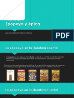 Epopeya y épica en la literatura oriental y clásica