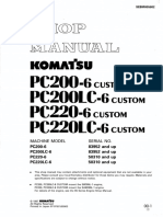 Komatsu PC200-6 Shop Manual 6th Generation