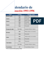 Calendario Vacunacion 1993 1996n PDF