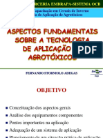 Aspectos Fundamentais sobre a Tecnologia de Aplicação de Agrotoxicos