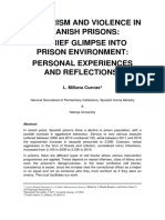 Terrorism and Violence in Spanish Prisons. a Brief Glimpse Into Prison Environment. Personal Experiences and Reflections