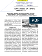 Power converters on mining machines