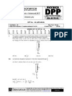 Class XI Physics DPP Set (24) - Previous Chaps + SHM