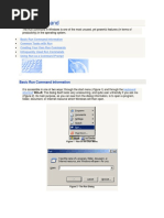 RunCommands and Window Commands - Shortcut Keys