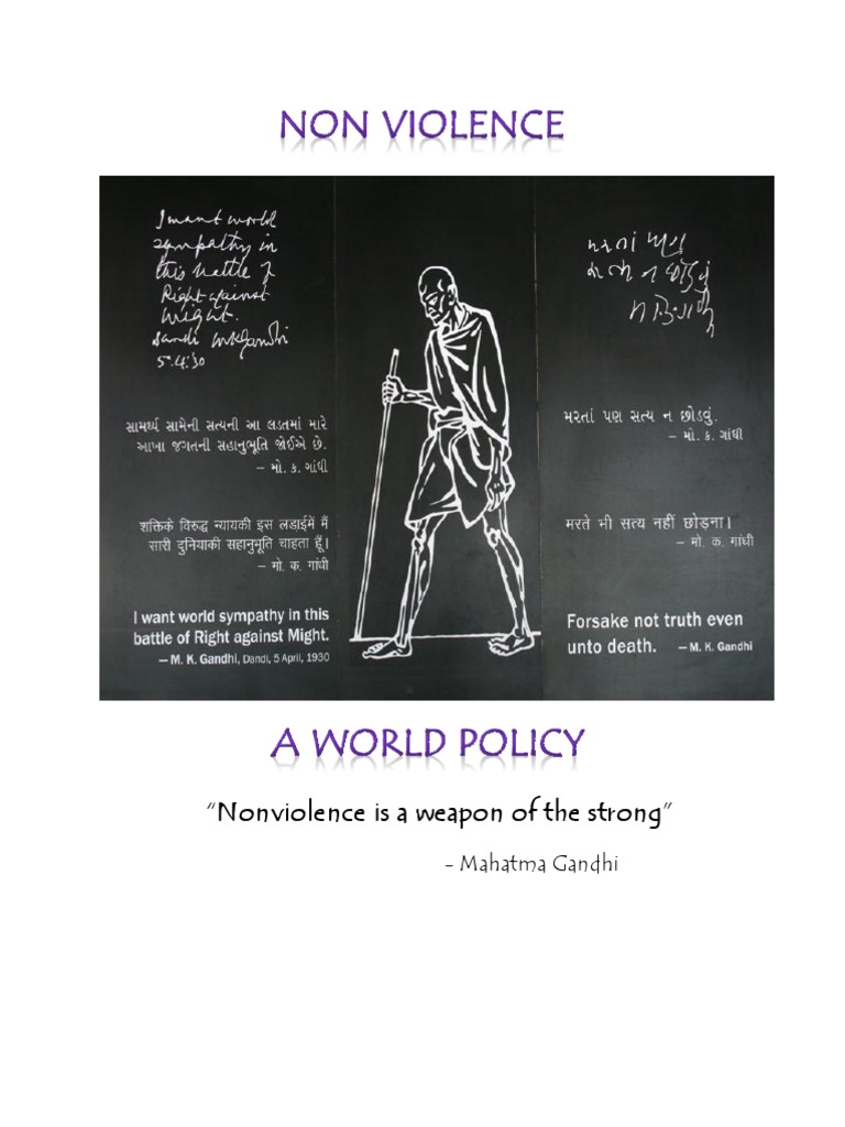 Non Violence | PDF | Nonviolence | Mahatma Gandhi