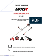 Owner's Manual MITOX Petrol Brush Cutter