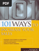 Download 101 Ways to Increase Your Sales by Alex Tutti Pasti SN44075472 doc pdf