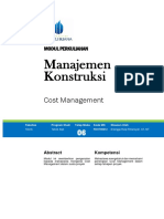 MODUL COST MANAGEMENT