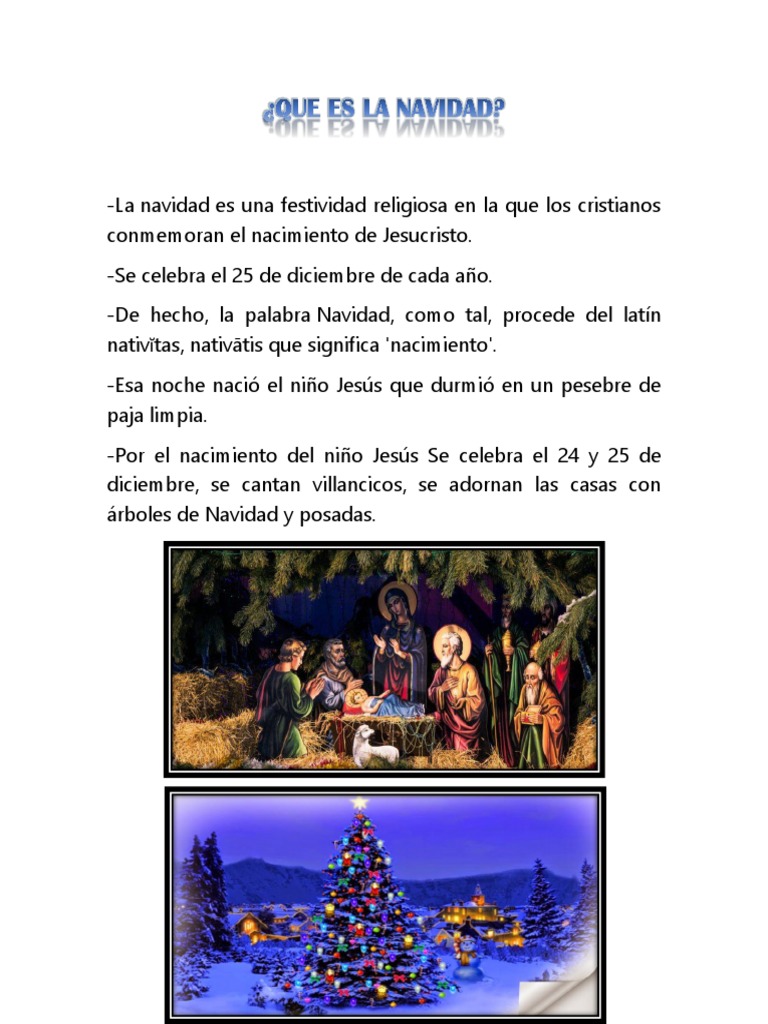 Significado y celebración de la Navidad | PDF | Navidad | Pascua de ...