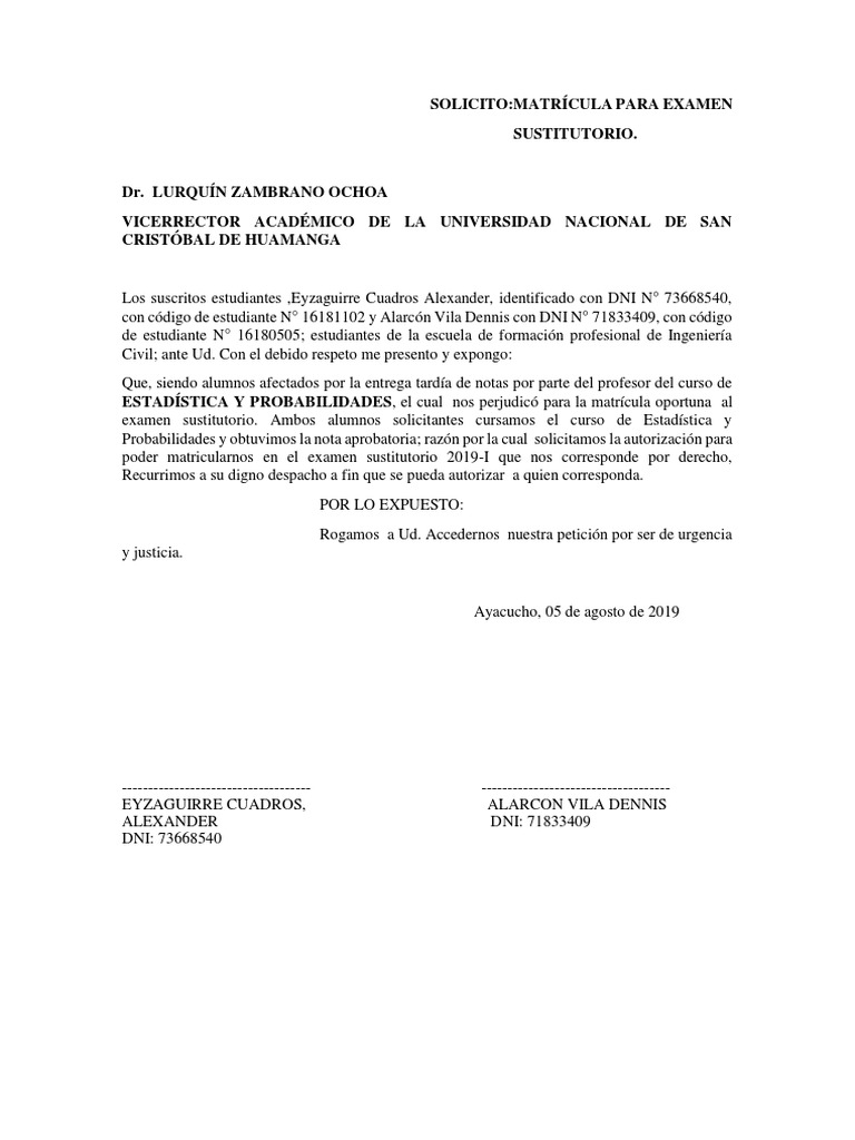 Solicito 1 | PDF