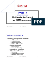 Multivariable Control For MIMO Processes