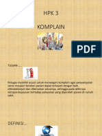 HPK 3 Komplain Presentasi