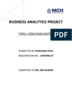 19PGPM137 - Sudeshna Paul - Business Analytics Project
