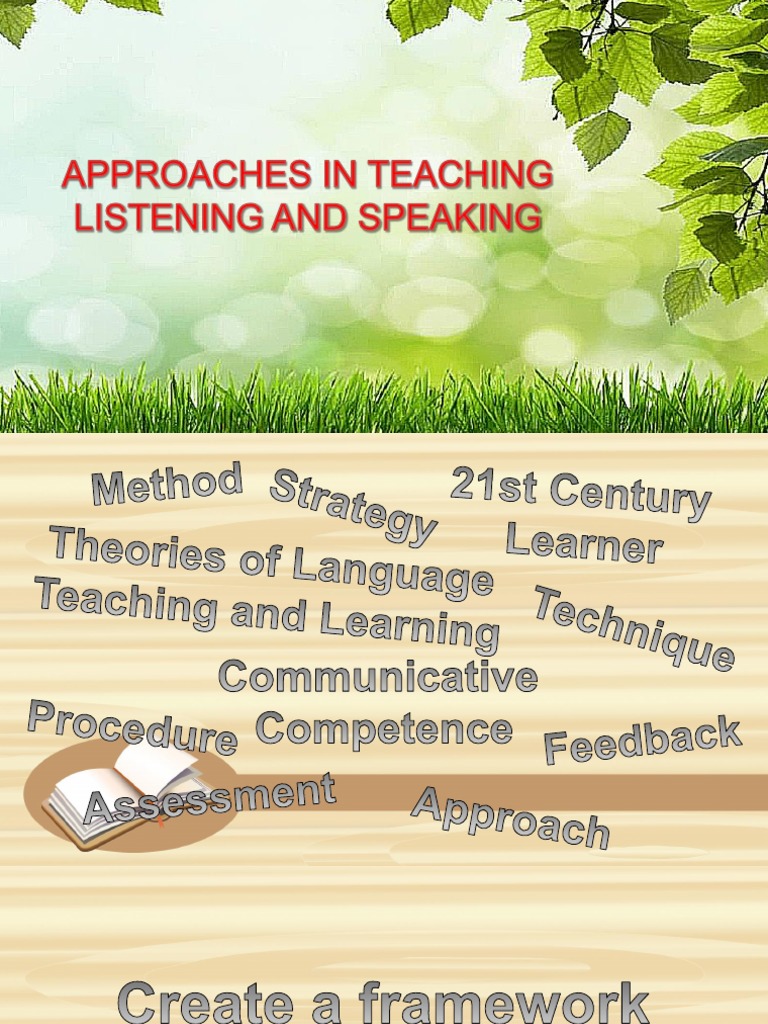 Strategies for Teaching Listening & Speaking | PDF | Teachers ...