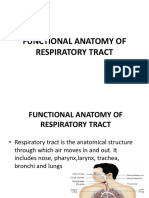 Functional Anotmy of Respiratory Tract 1 PDF