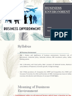 Business Environment