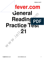 Ieltsfever General Reading Practice Test 21 PDF