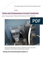 Testing and Commissioning of Current Transformer PDF