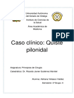 Historia Clínica [Quiste Pilonidal] - Adriana Velasco Valdez