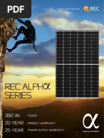 REC - Alpha - Series Solar Module Datasheet 360-380Wp PDF