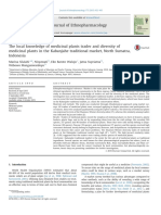 The Local Knowledge of Medicinal Plants Trader and Diversity of Medicinal Plants in The Kabanjahe Traditional Market, North Sumatra, Indonesia