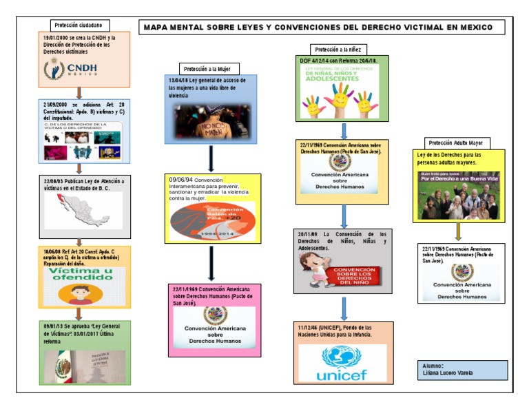 Mapa Mental Leyes Derecho Victimal Pdf Derechos Etica Aplicada