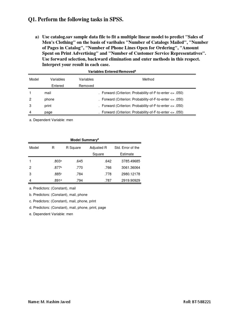 STATISTICAL ANALYSIS PACKAGES visual data 6